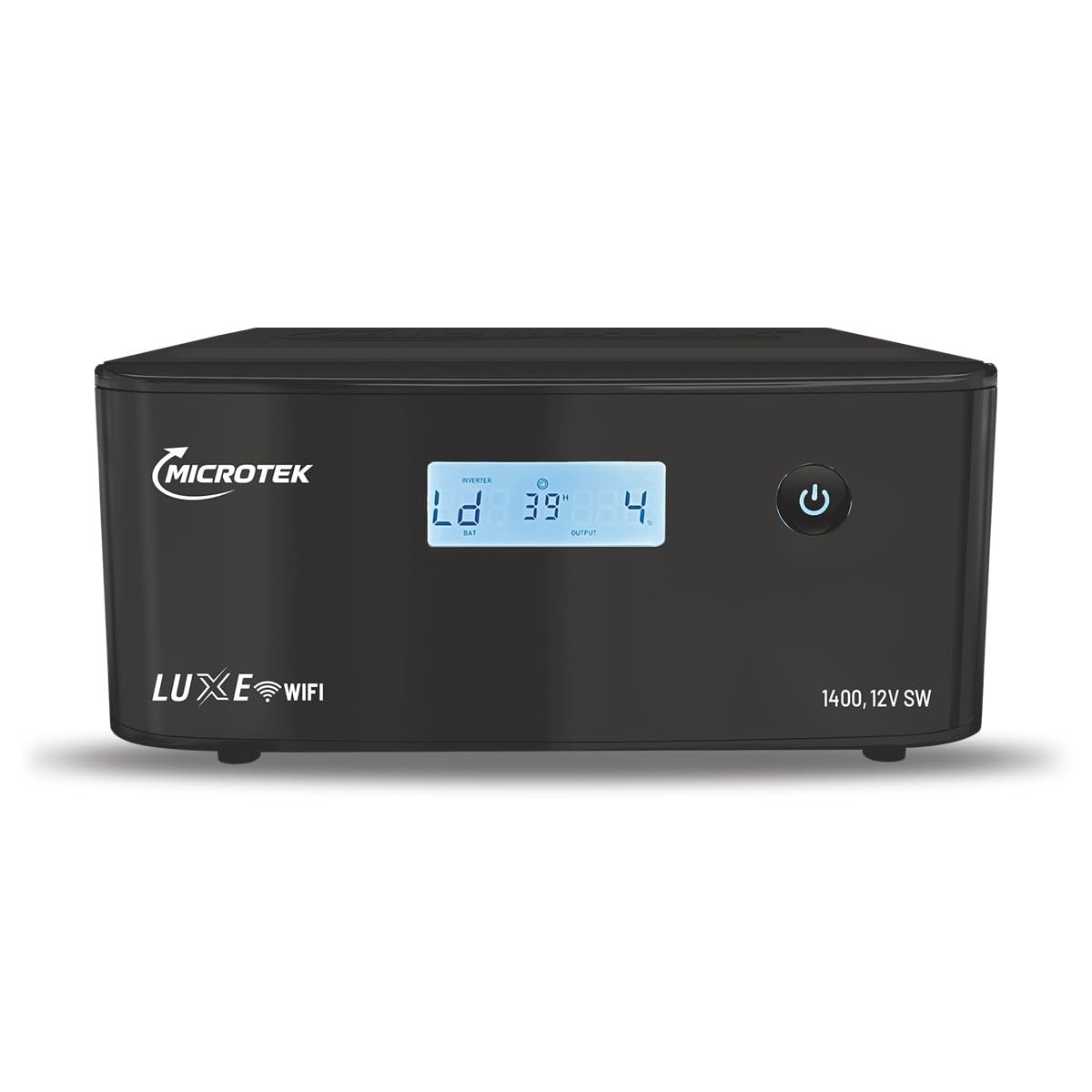 Microtek Luxe WiFi Inverter 1400, 12V Pure Sine Wave | Remote App Control | Battery Status Notifications | 80V-290V Input Voltage | Turbo Charging | for Home, Office and Shops | 3 Years Warranty