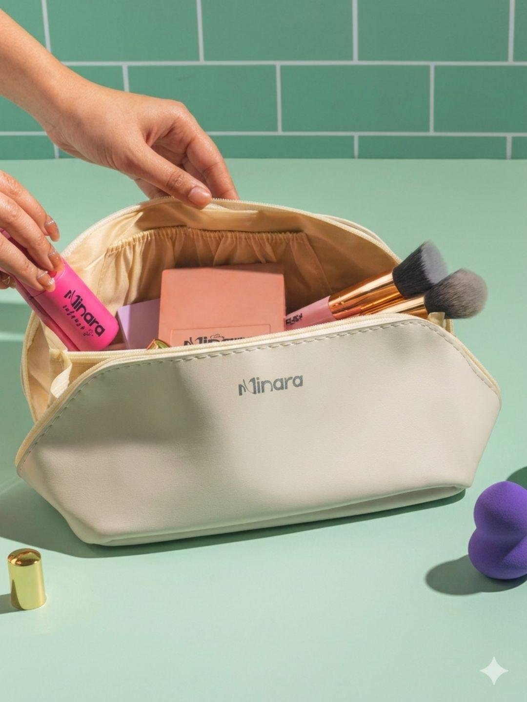 Buy MINARA Makeup & Travel Organiser   Cream -  - Personal Care for Unisex