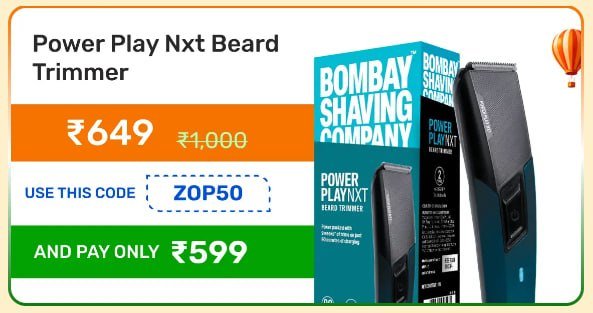Bombay Shaving Company Power Play Nxt Beard Trimmer