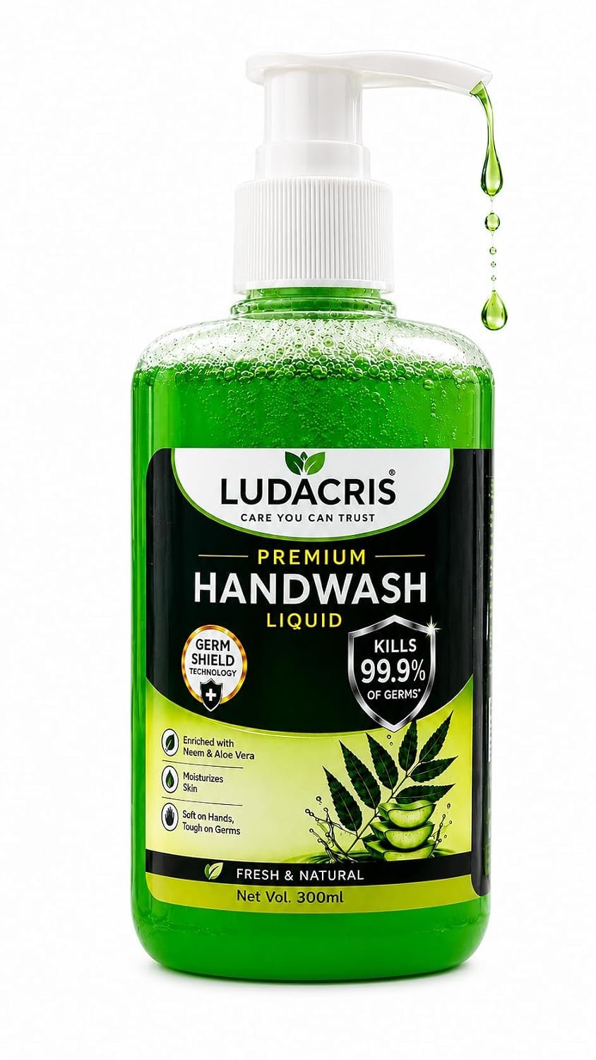 LUDACRIS Premium Handwash Liquid with Neem & Aloe Vera, 300ml