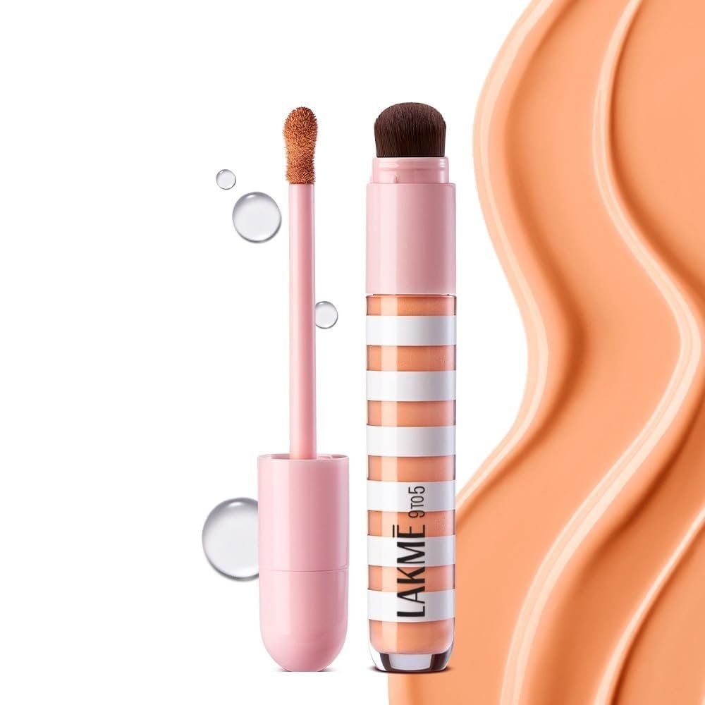 Lakme 9to5 Hya Beach Edit Colour Correcting + Brightening Concealer, SPF 40, Rich 6, 6 ml