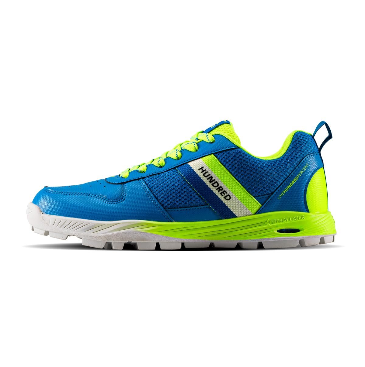Hundred PitchStrike Cricket Shoes | Multi-Surface Grip with TerraSpike Outsole | Energy Layer Midsole for Cushioning and Support | Lightweight, Breathable | Ideal for Turf, Ground & Hard Surfaces