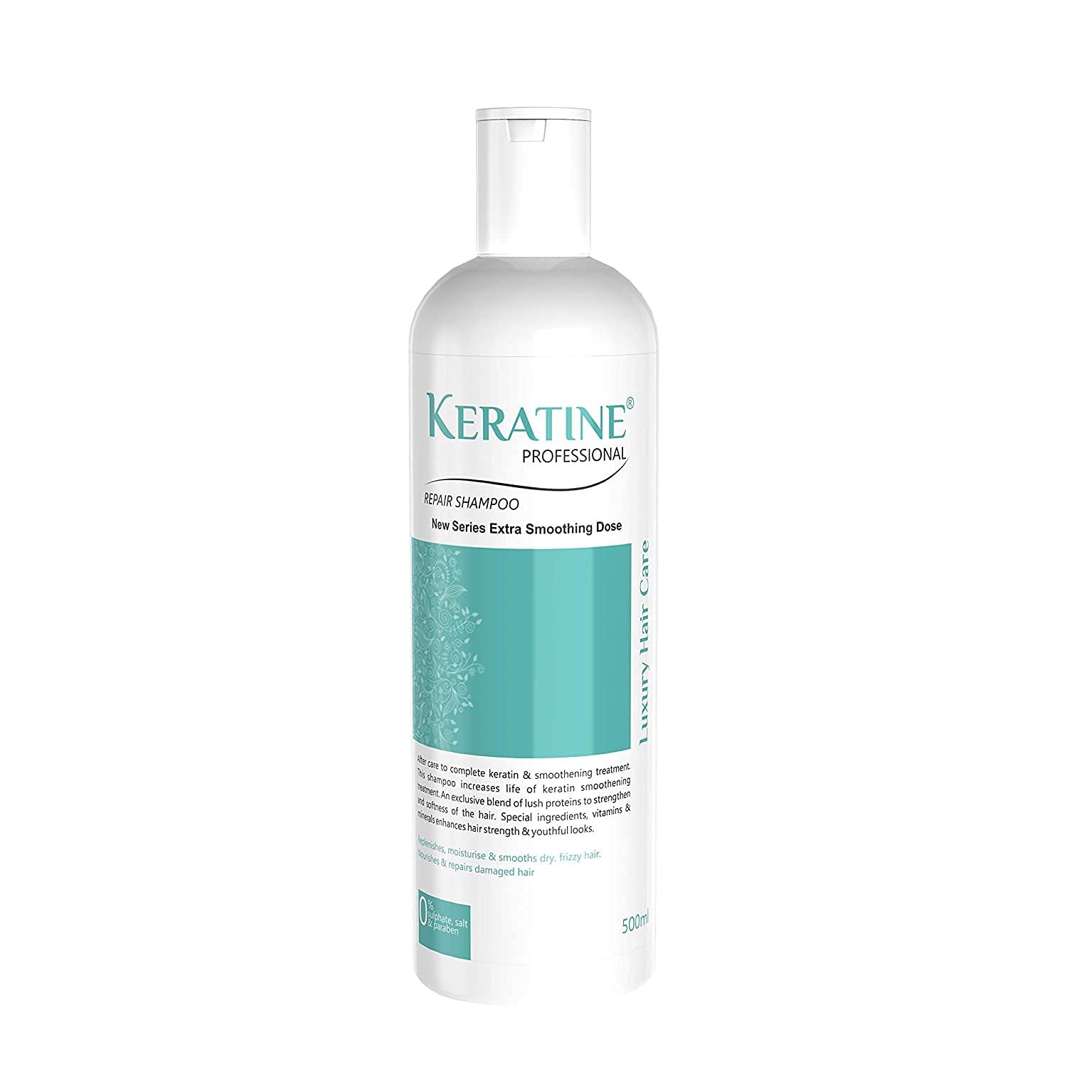 Keratine Professional Smoothing Shampoo with extra Smoothing Dose | for Dry & damaged Hair | Nourishes & Reapair Damaged Hair | 210 ml
