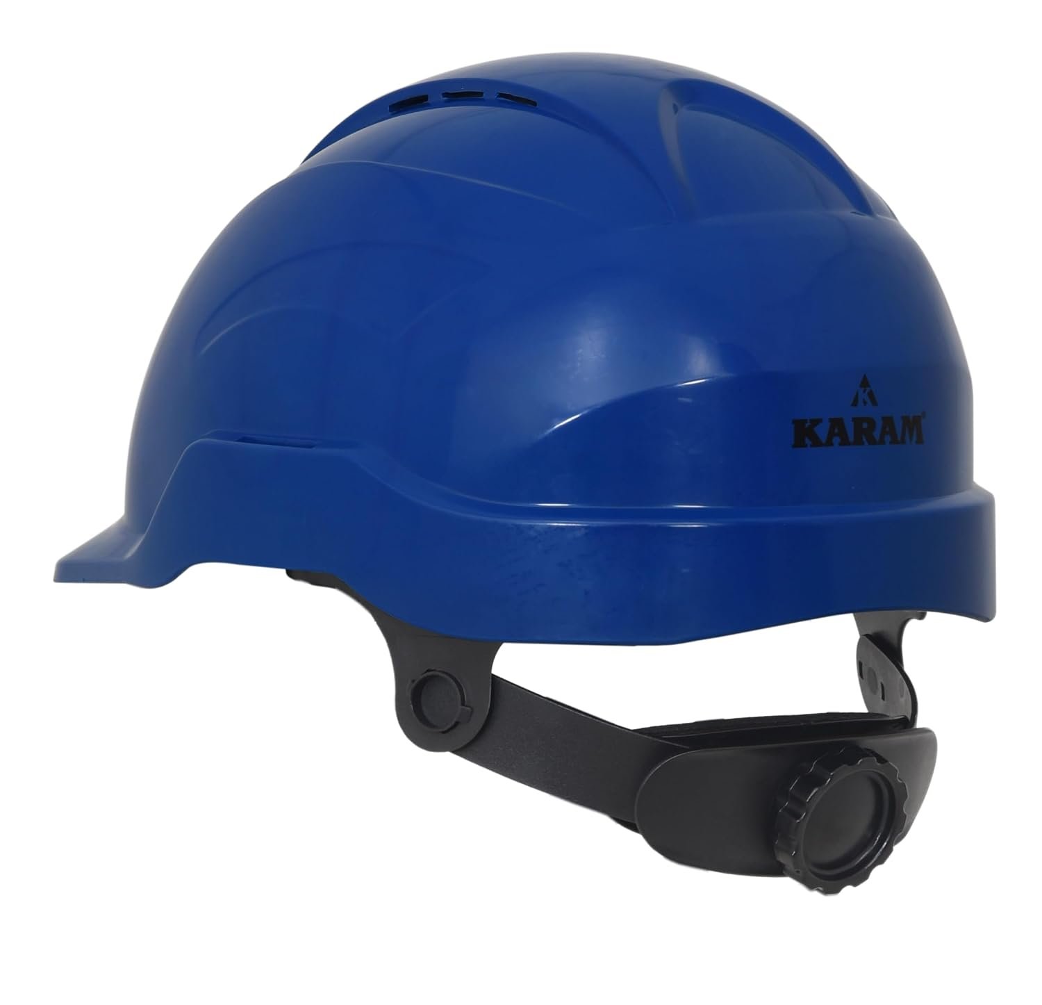 KARAM PN571 Lightweight ABS Safety Helmet for Construction & Outdoor Activities | Adjustable Chin Strap & Rachet Type Adjustment | Comfortable & Durable Hard Hat | EN Certified | Yellow
