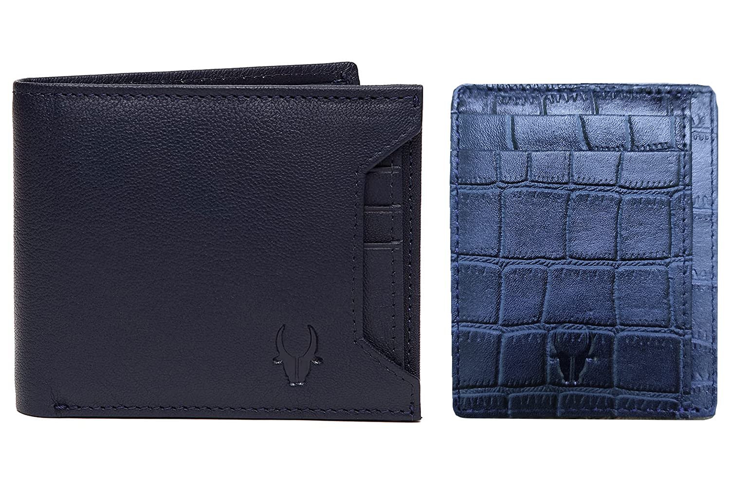 WildHorn Blue Leather Men's Wallet (699710)