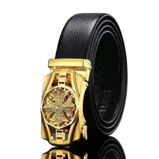 A_E_Belt For Men_RING BUCKLE GOLDEN BELTFREE SIZE