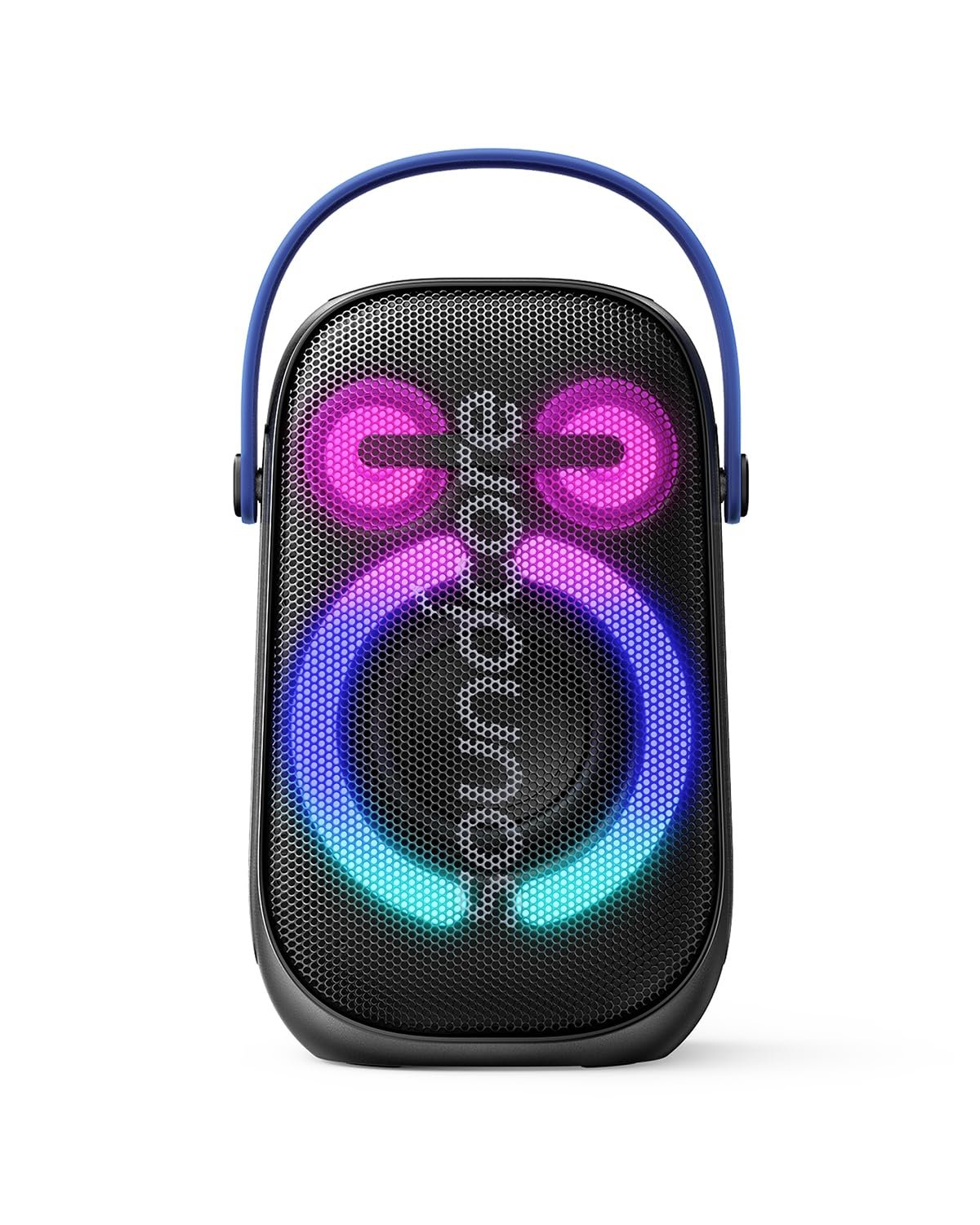 Soundcore Anker Rave Neo 2 Portable Speaker with 80W Stereo Sound,Partycast 2.0,Light Show,Ipx7 Waterproof(Floats On Water) 18H Playtime,Customizable Eq & Bass Up for Party,Backyard-Black,USB