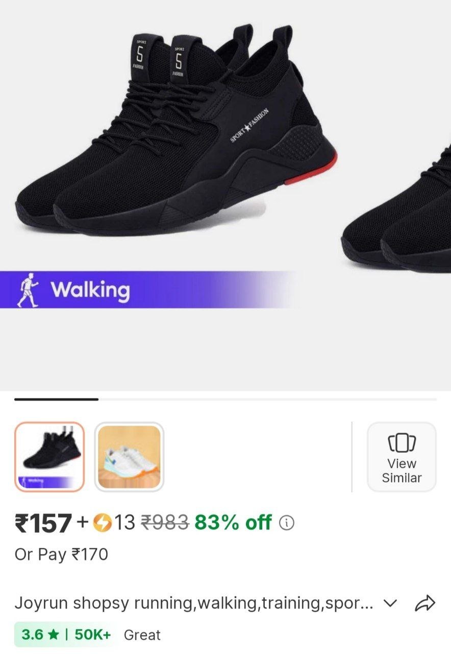 joyrun shopsy running walking training sports shoes casual shoe sneakers for men