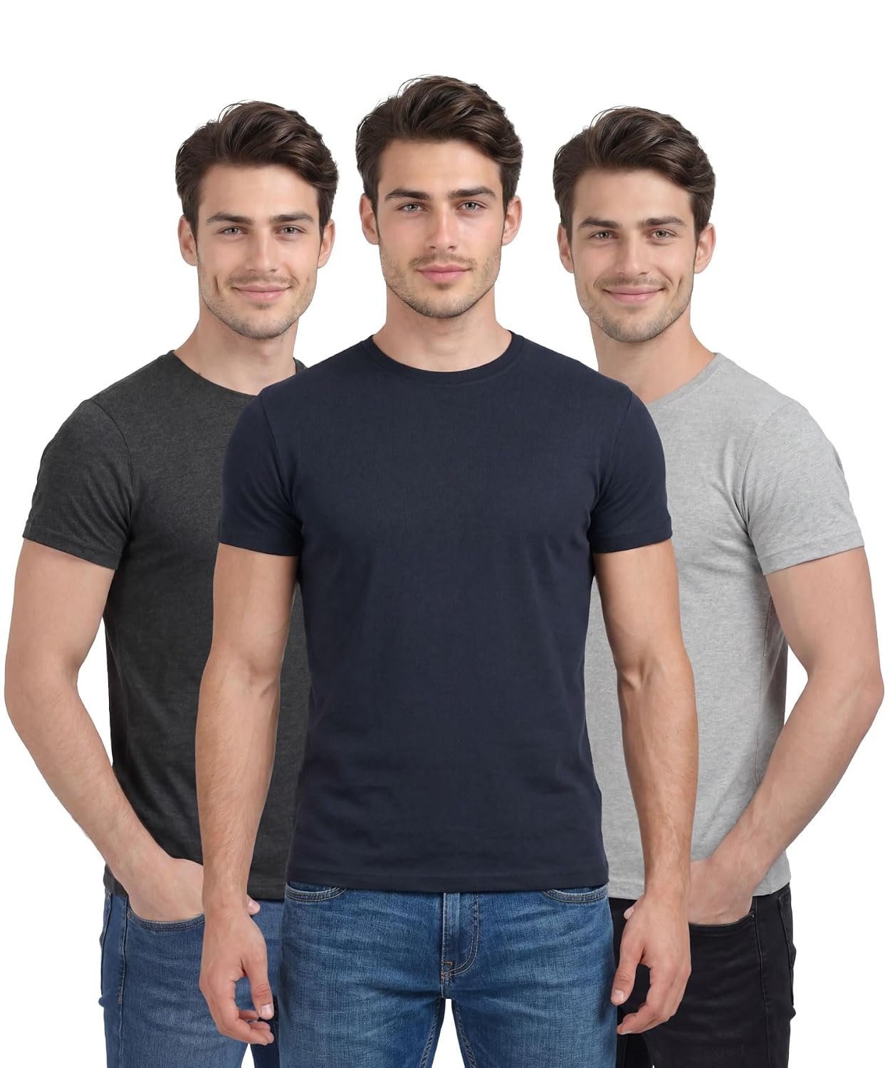 Scott International Men's Regular Fit T-Shirt | Men's T-Shirt | Tees for Man | Tshirt for Men Stylish | Round Neck Tshirt for Man