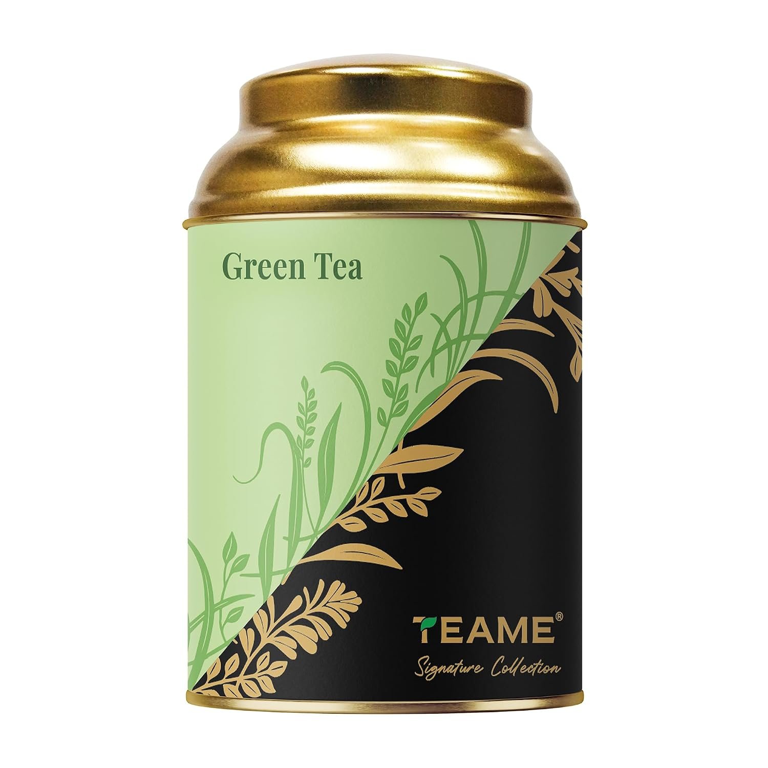 TE-A-ME Green Tea Leaves - 50g | Premium Loose Leaf Green Teas in Tin | Fresh & Aromatic