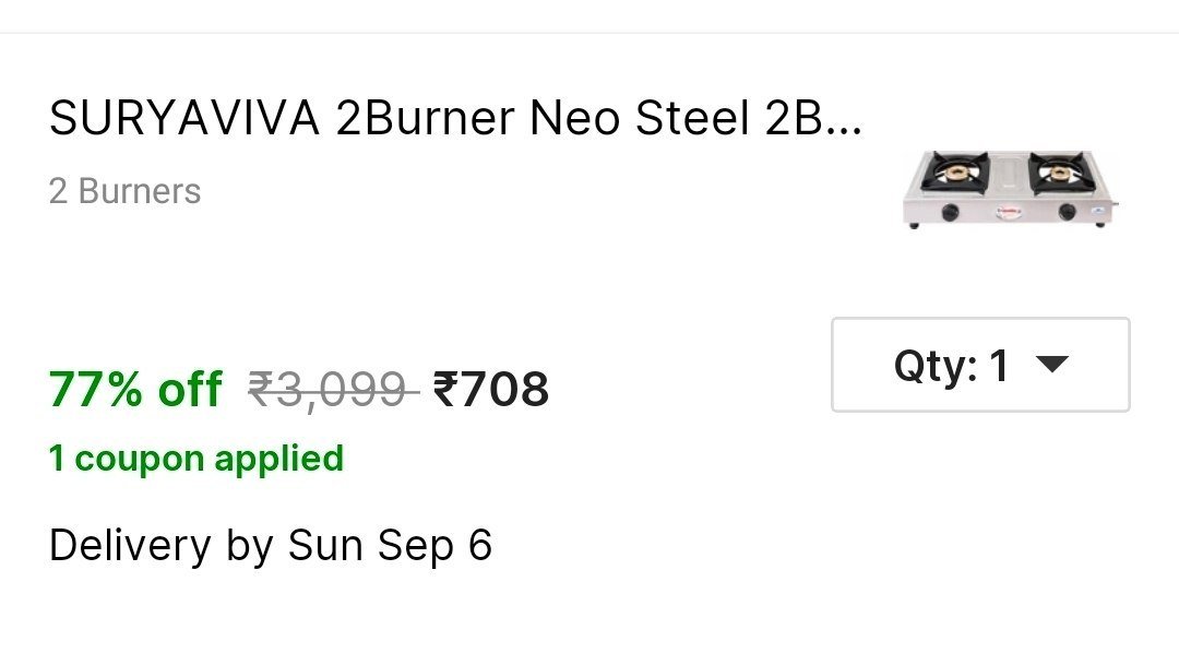 suryaviva 2burner neo steel 2b cast iron burner gas stove manual silver stainless manual stove