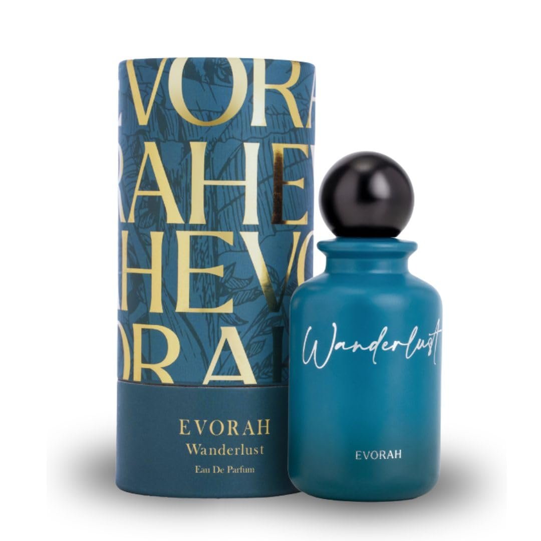 House Of Evorah Wanderlust Perfume for Men (100 ml) Eau De Parfum – Aqua, Marine & Musky Long Lasting Scent | Luxury Fragrance, Perfume for Men Long Lasting Smell| Perfumes for Everyday