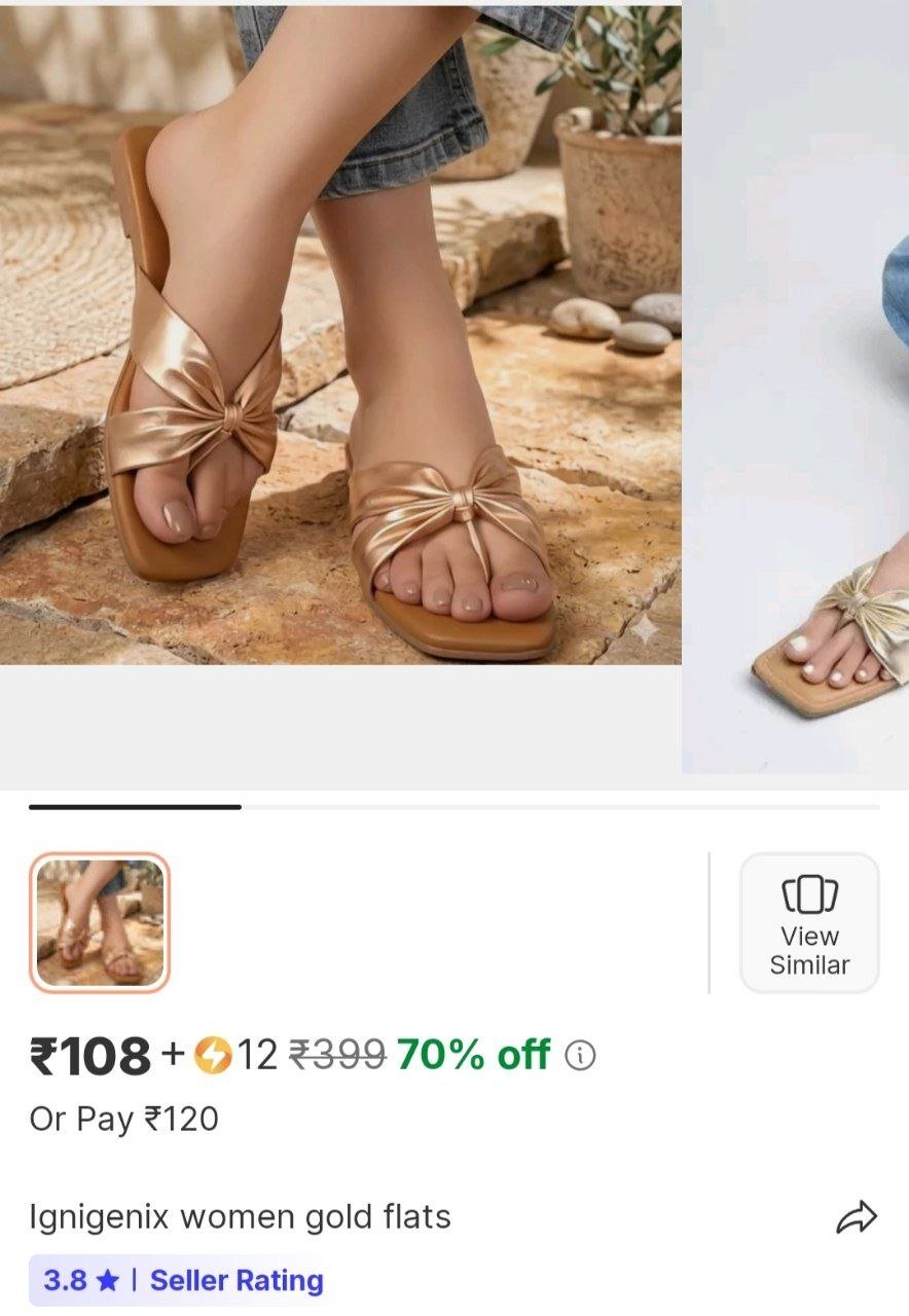 ignigenix women gold flats
