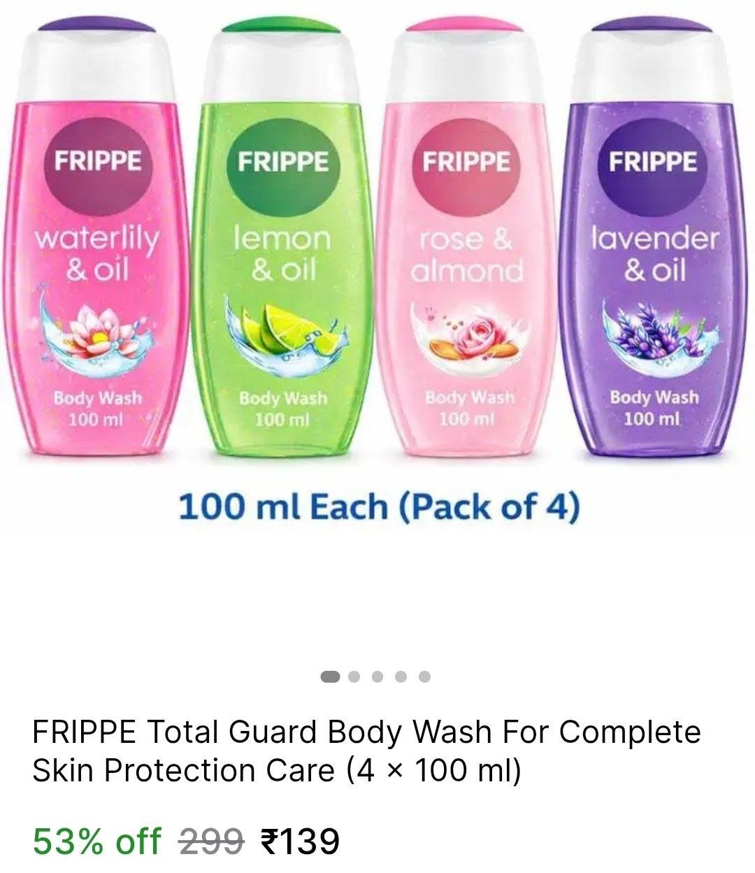 frippe total guard body wash complete skin protection care