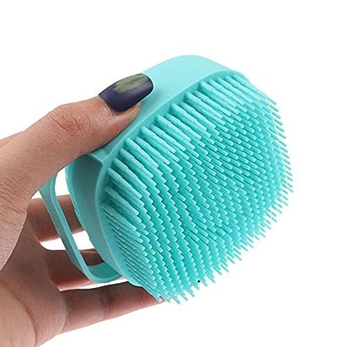 E-COSMOS Multi-Colors Silicone Bath Body Brush Shower Scrubber, Mud & Dirt Remover with Shower Gel Dispenser Soft Massager Kitchen Tool with Non-toxic Brushes (Random Colors)