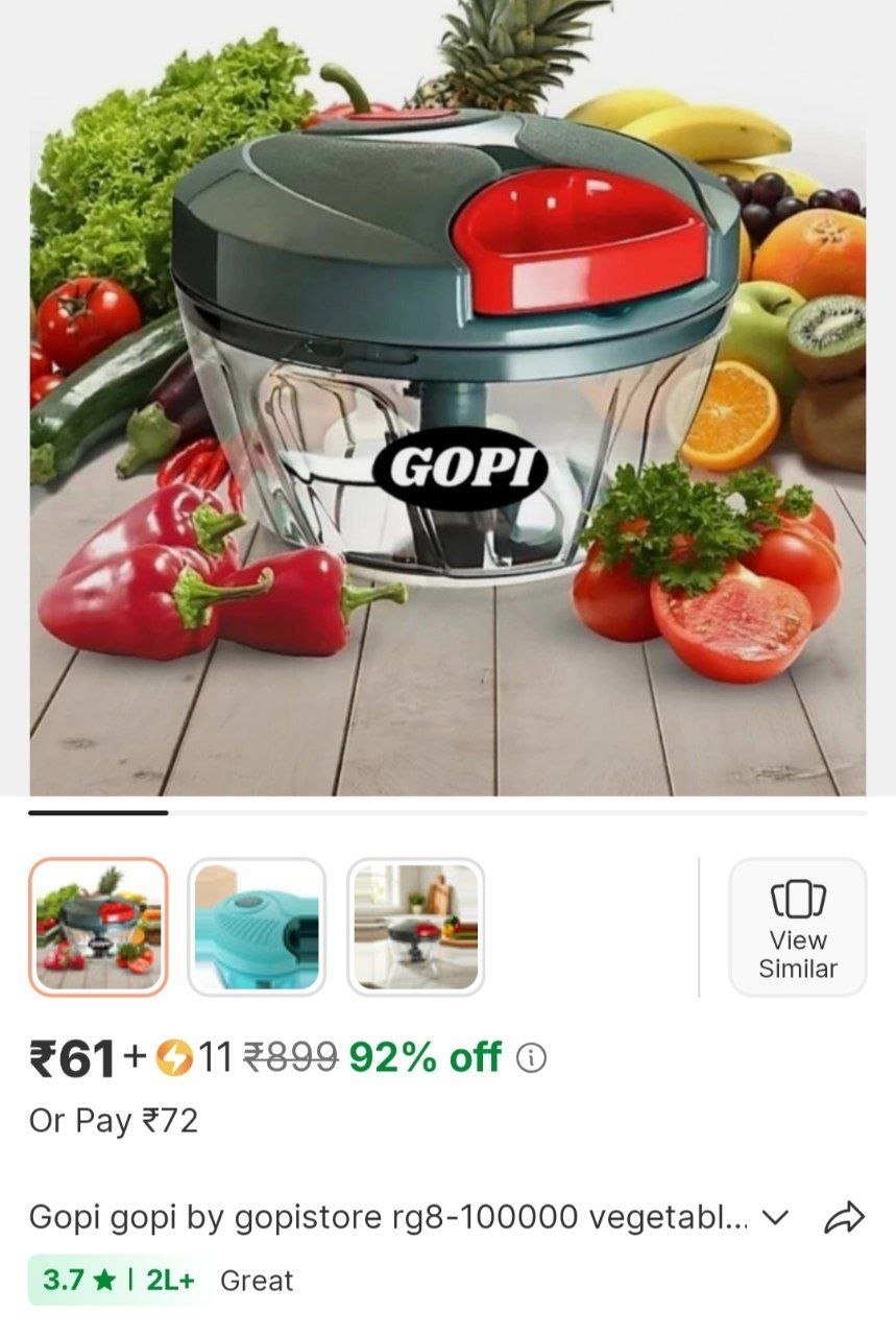 gopi gopi by gopistore rg8 100000 vegetable fruit chopper