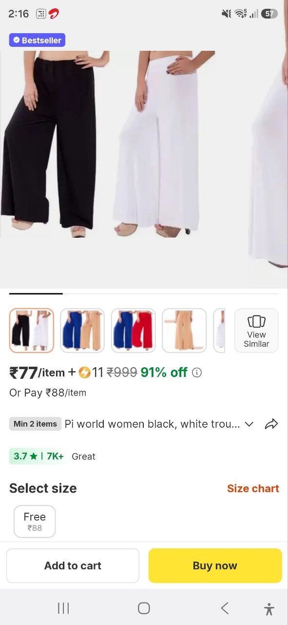 pi world women black white trousers