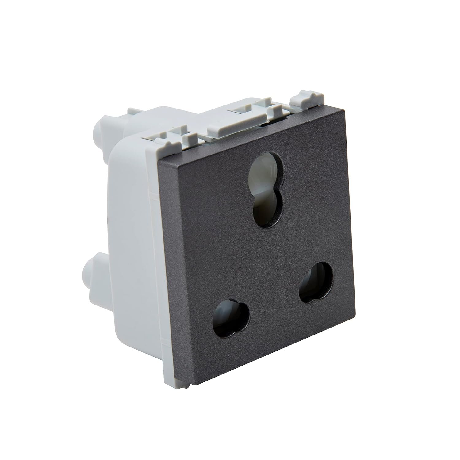 Wipro Northwest Nowa 6/16A 3 Pin - Power Socket, Matt Black (pack of 10)