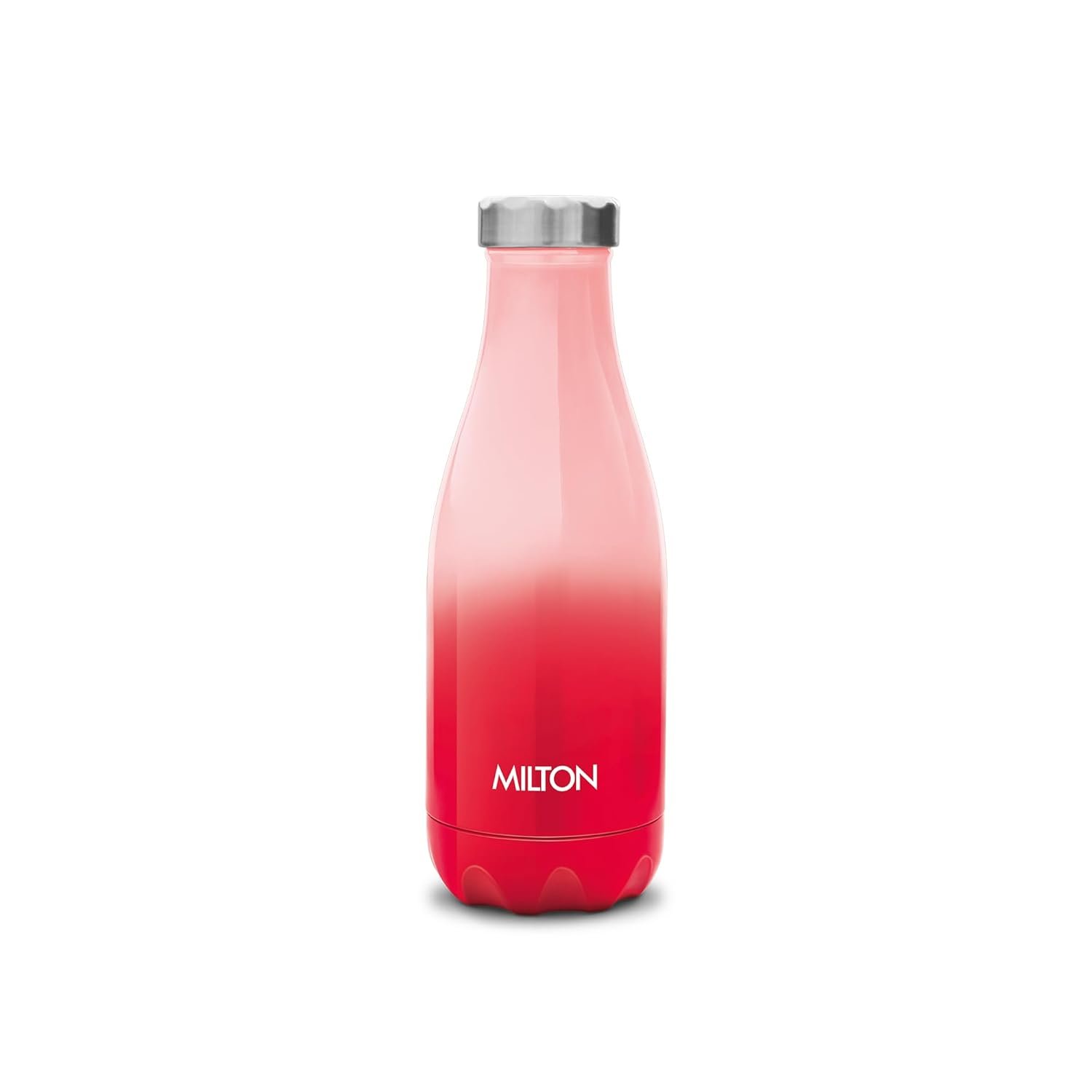 Milton Prudent 350 Thermosteel Bottle, 360 ml Water Bottle, 24 Hours Hot and Cold, Double Wall Vacuum Insulated, Water Bottles, Tea Flask/Coffee Flask for Sports, Travel, Red