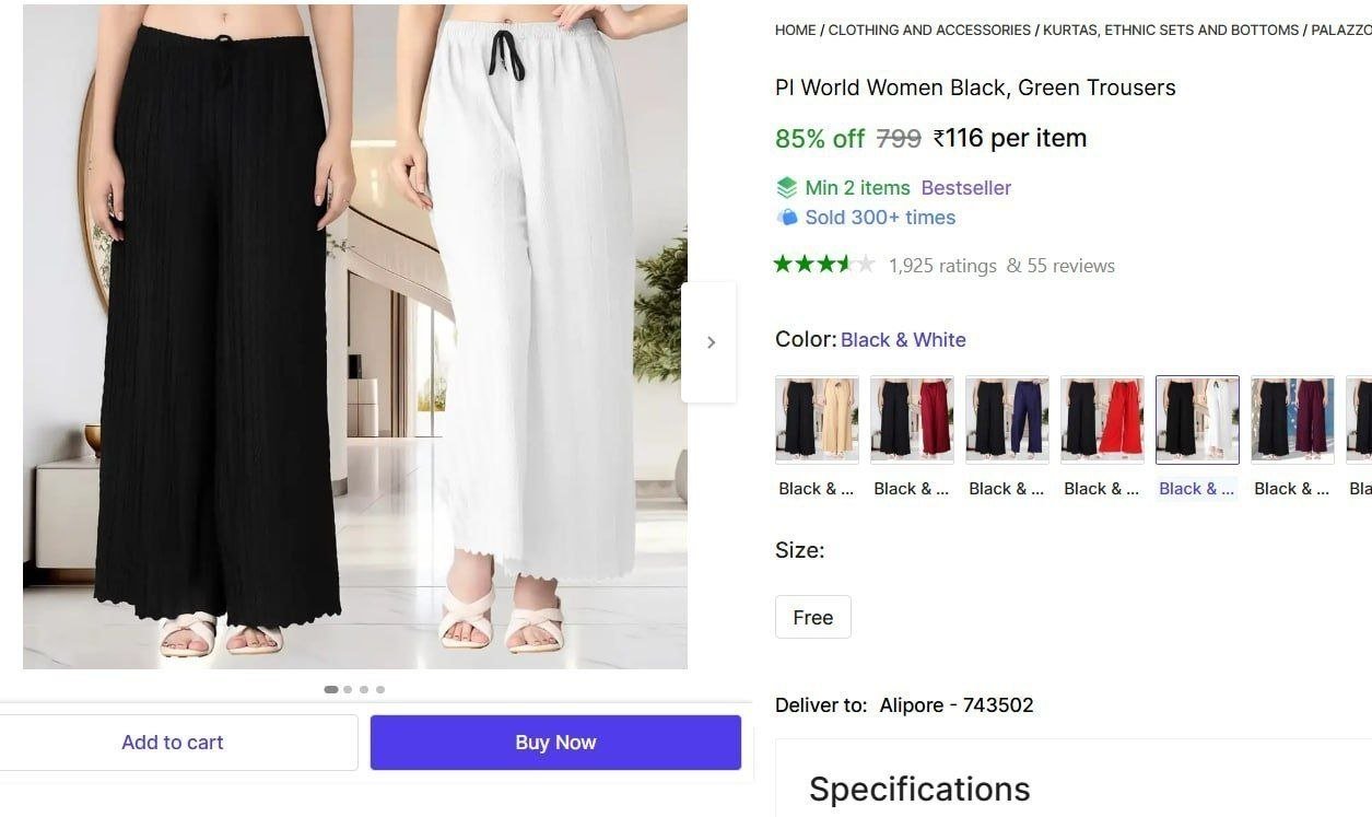 pi world women black green trousers