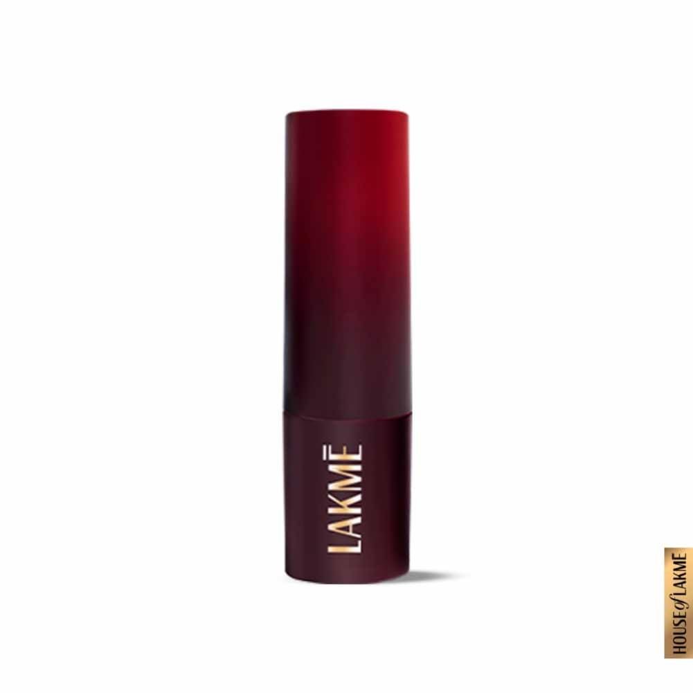 Lakme Forever Matte Lipstick, Waterproof, Non Drying, Creamy Matte Bullet Lipstick Made With French Rose Oil Extracts, Red Marsala, 4.5g