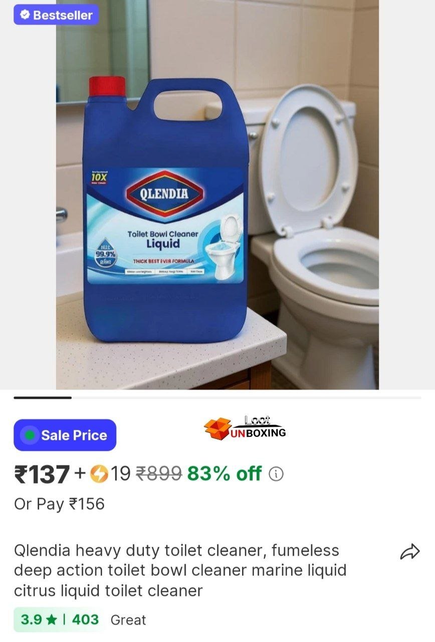 qlendia heavy duty toilet cleaner fumeless deep action toilet bowl cleaner marine liquid citrus liqu