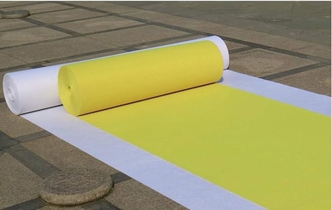 Runner for Home Plain Yellow Carpet Wedding, Ceremony,Exhibition,Stage Party, Decoration,Bollywood Awards Function & Living Carpet Size - 4 X 6 Ft