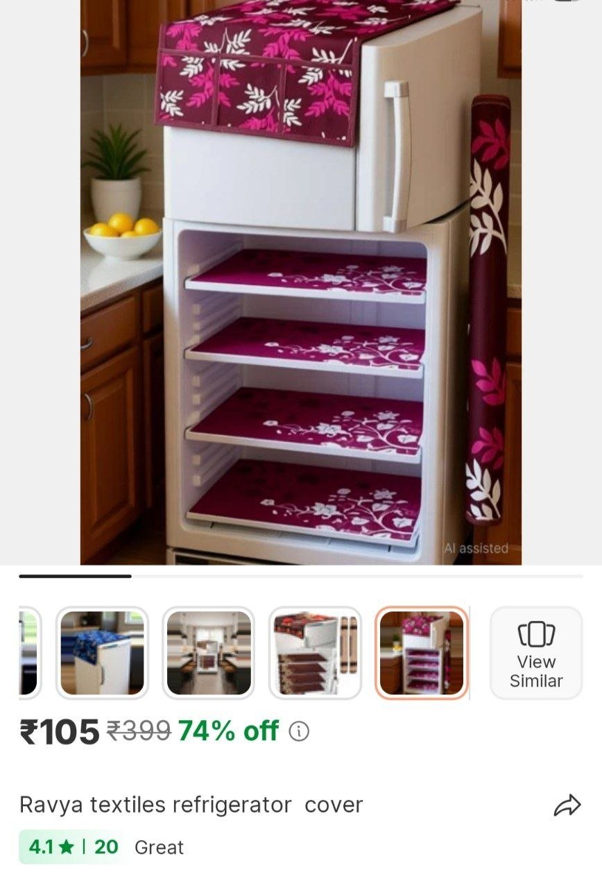 ravya textiles refrigerator cover