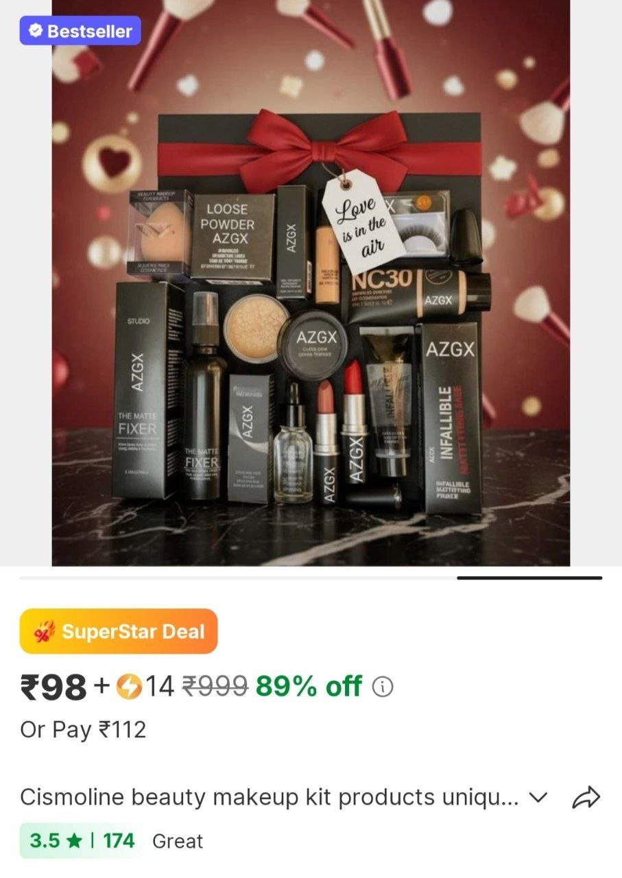 cismoline beauty makeup kit products unique items pack of 10 pack of 10