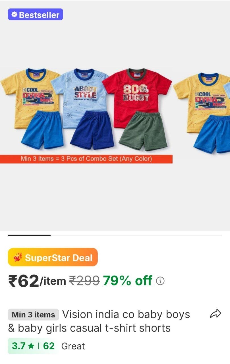 vision india co baby boys baby girls casual t shirt shorts