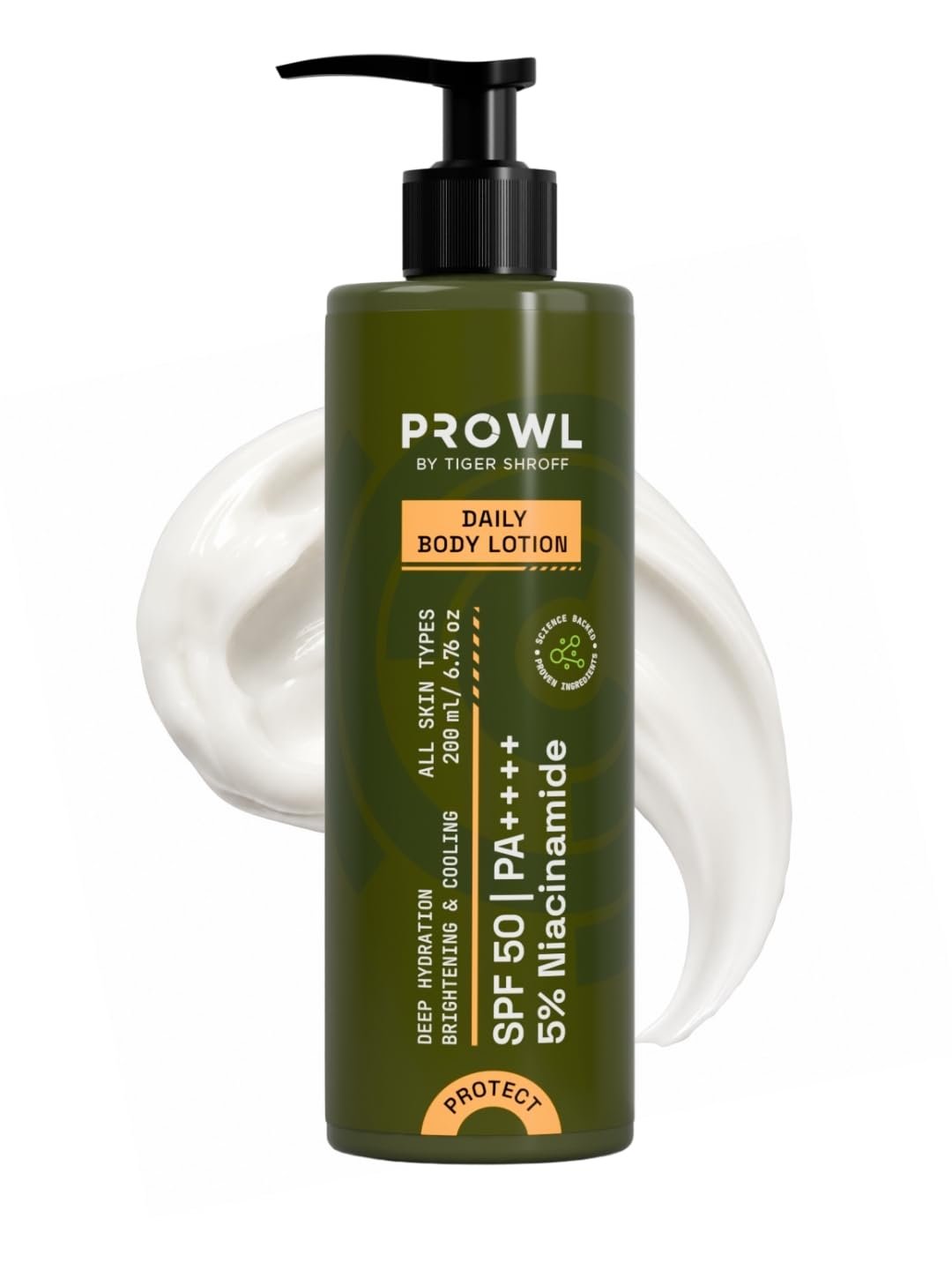 PROWL by Tiger Shroff Men Body Lotion SPF 50 PA++++ with 5% Niacinamide