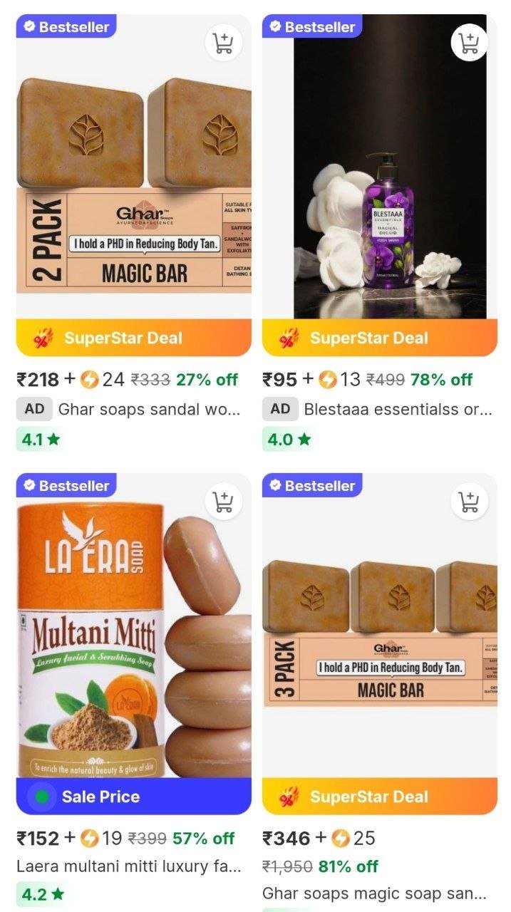 ghar soaps sandal wood saffron soap glowing refreshing skin