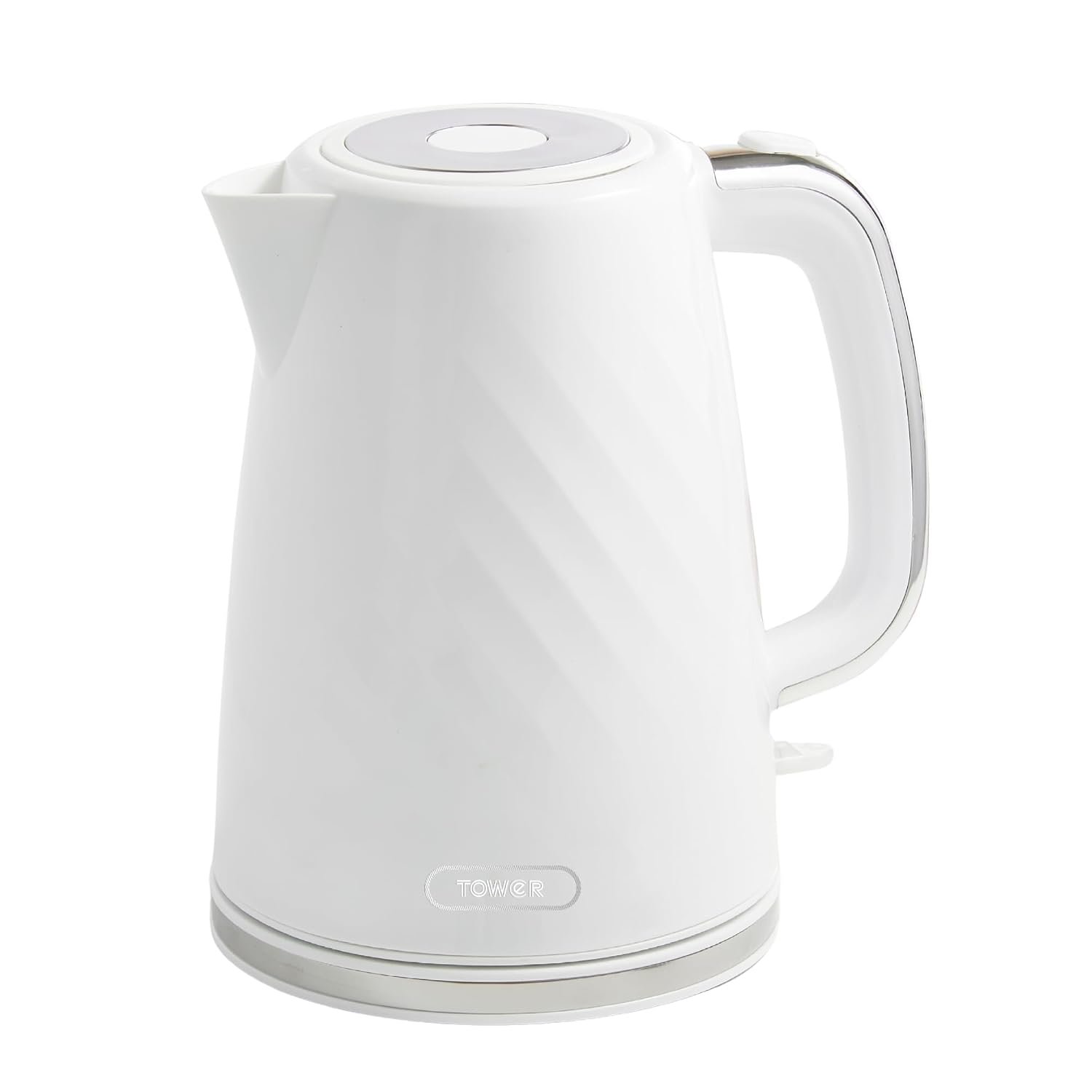 Tower Electric Kettle 1.7L Strix Controller Rapid Boil Auto Shut-Off White