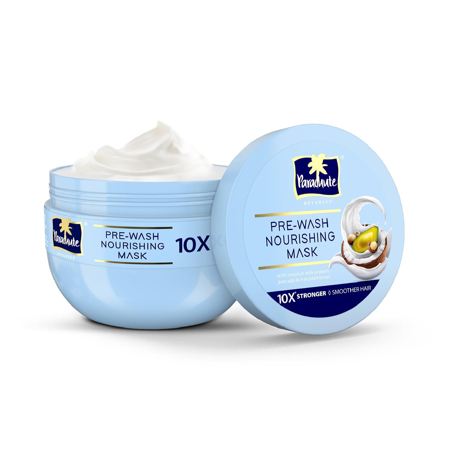 Parachute Advansed Pre-Wash Nourishing Hair Mask For Scalp&Hair|Total Hair Health 10X Stronger Hair&Smoother Hair With Coconut Milk Protein,Avocado&Macadamia Nut|All Hair Types,250Ml,1 Cou