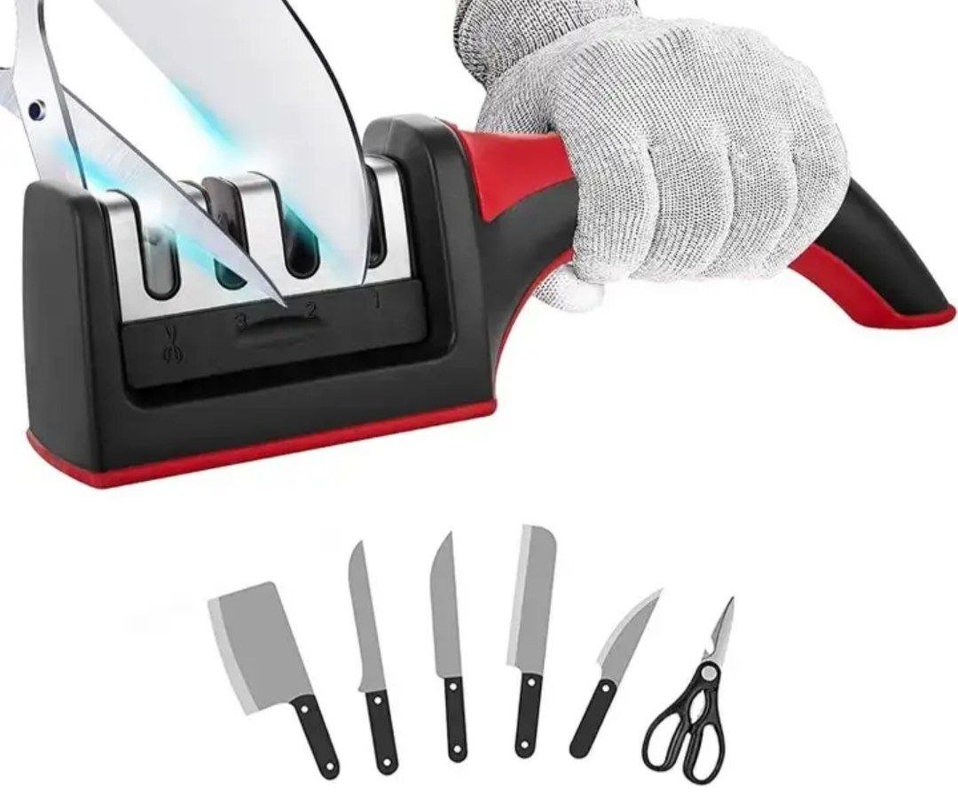 kotley 3 stage kitchen knife sharpener helps you repair restore polish your sharpening steel