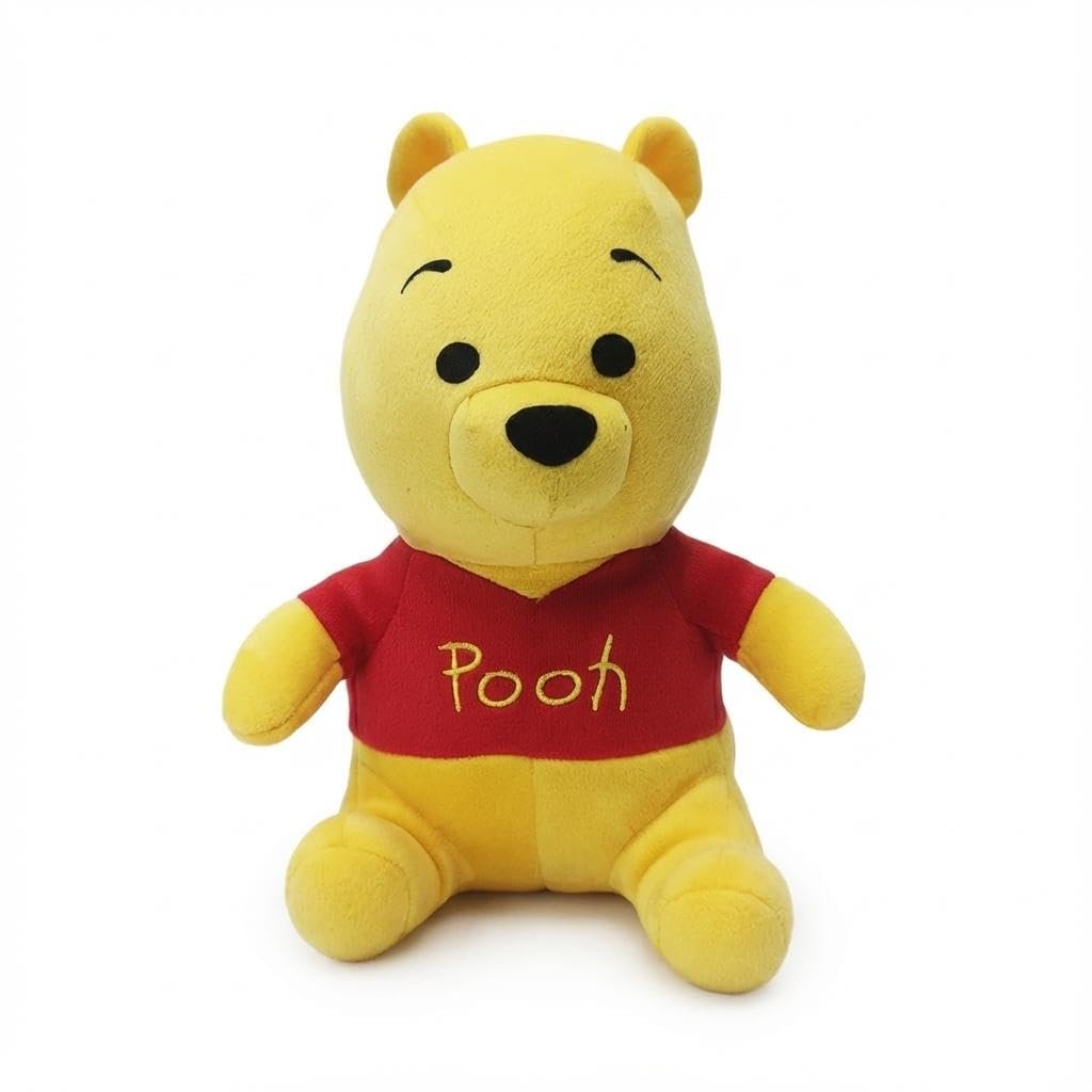 Disney Winnie The Pooh Soft Toy 8 Inches Plush Huggable Stuffed Toy for Kids Officially Licensed Kids Toys for Ages 2+