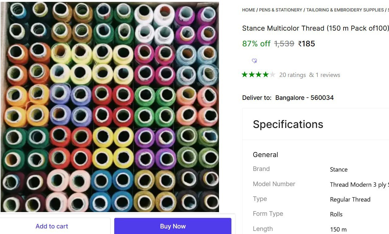stance multicolor thread