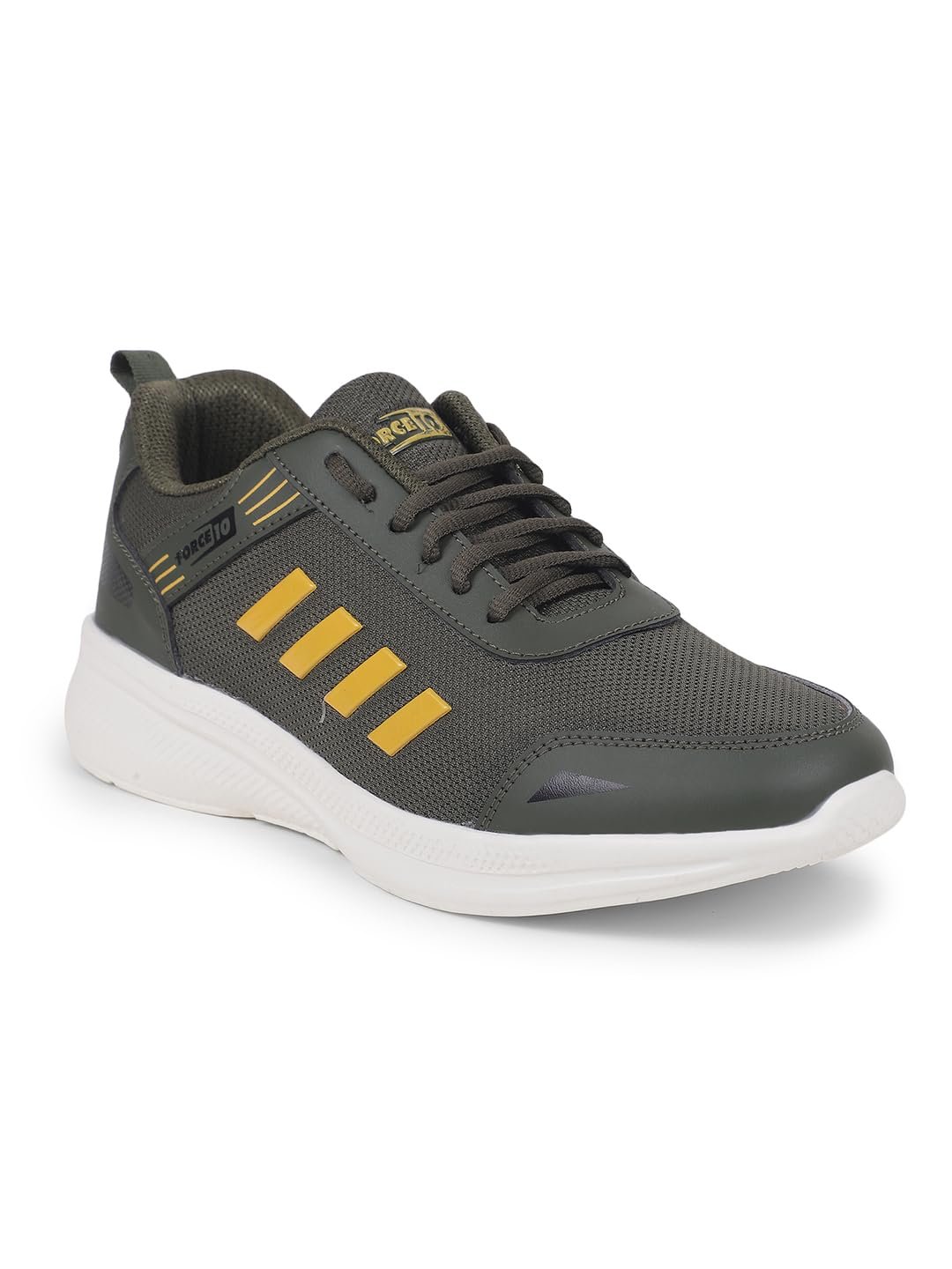 Liberty Force 10 Navy Blue & Olive Green Running Shoes for Men