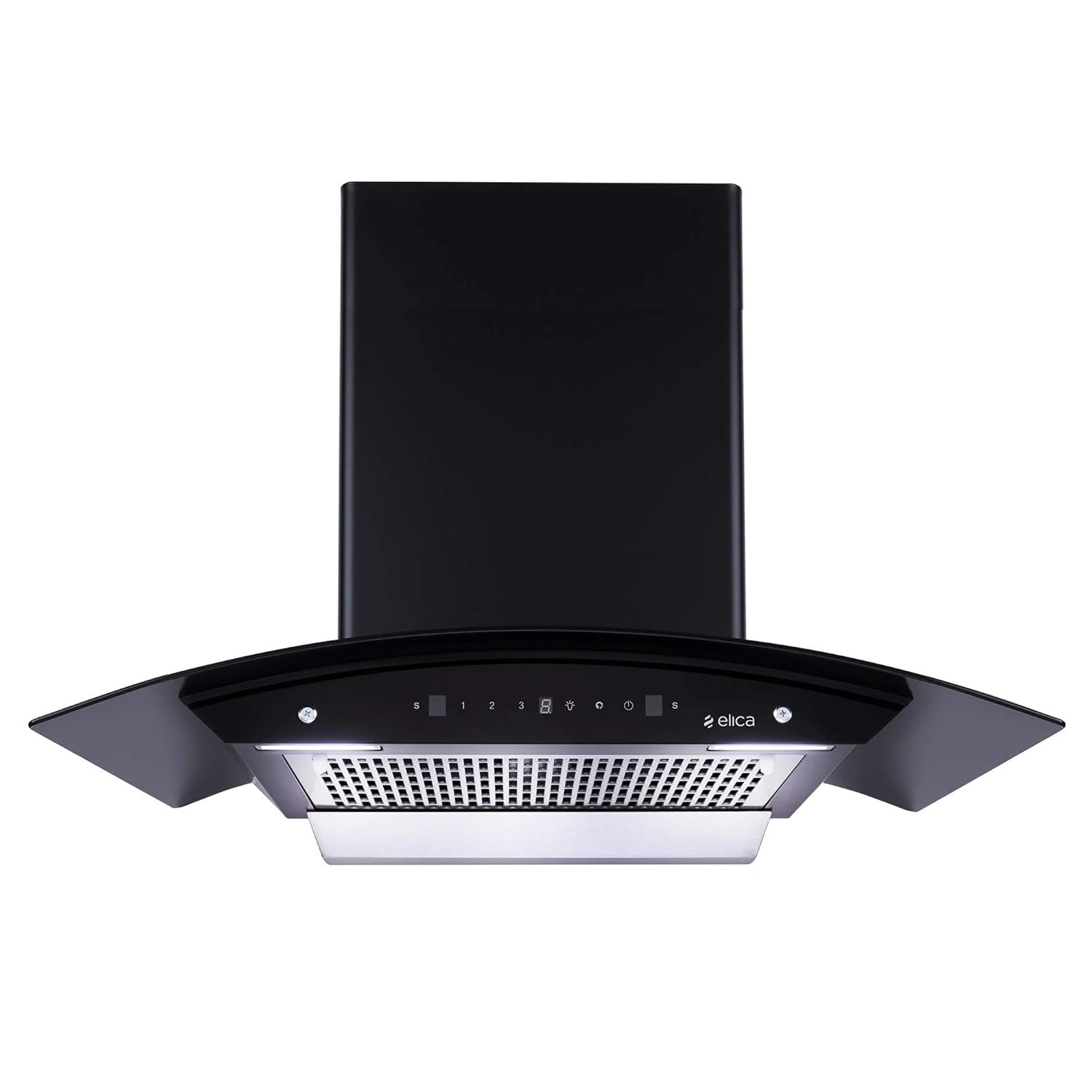 Elica 90 cm 1350 m3/hr Filterless Autoclean Kitchen Chimney with 15 Years Motor & 5 Years Comprehensive Warranty (WDFL 906 HAC LTW MS NERO, Touch + Motion Sensor Control, Black)