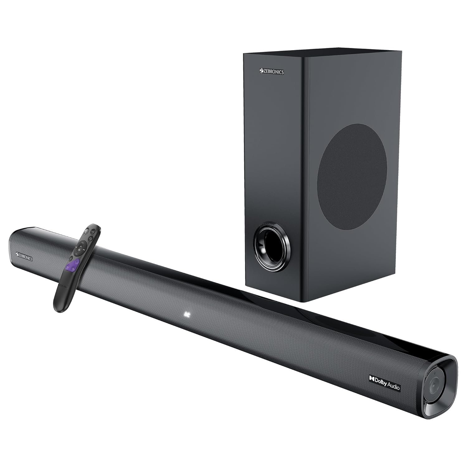 ZEBRONICS Juke BAR 6500, Dolby Soundbar, 200 Watts, Virtual Surround Sound, Dolby Audio, Dual Driver Soundbar, 5.25" Subwoofer, Bluetooth | HDMI (ARC) | Optical | USB | AUX