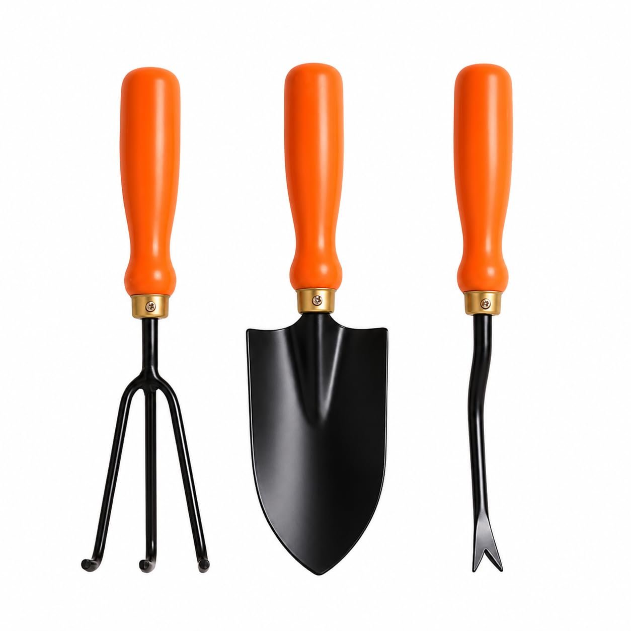 Ocean Mart Garden Tool Set of 3 Pcs - Home Tools & Gardening Tools Kit for Home Garden- (Big Trowel, Cultivator, Weeder) - Terrace Gardening Accessories, Gardening Essentials, Garden Tools Heavy D