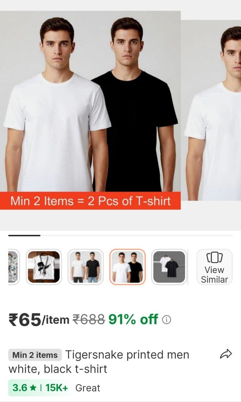 tigersnake printed men white black t shirt