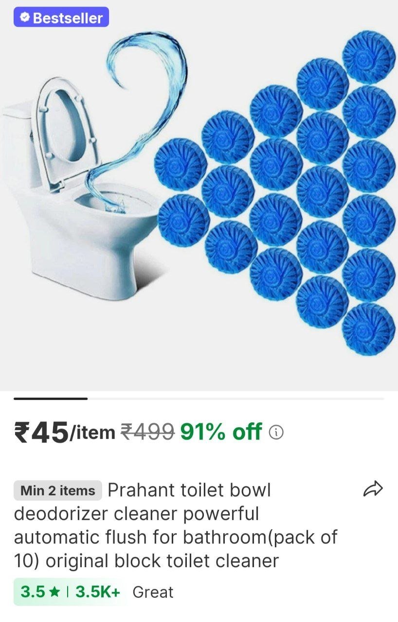 prahant toilet bowl deodorizer cleaner powerful automatic flush for bathroom pack of 10 original blo