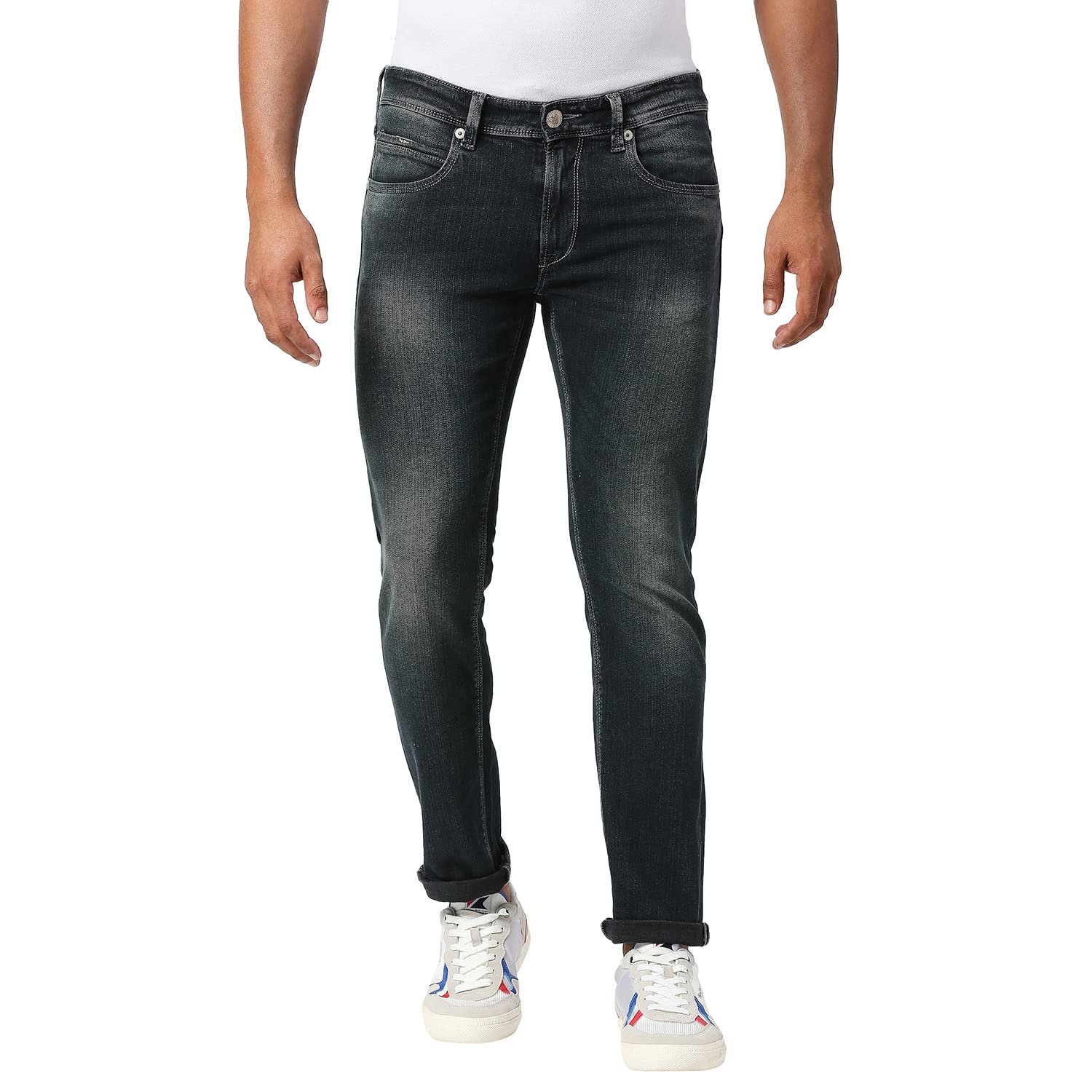 Pepe Jeans Men's Low Rise Straight Jeans