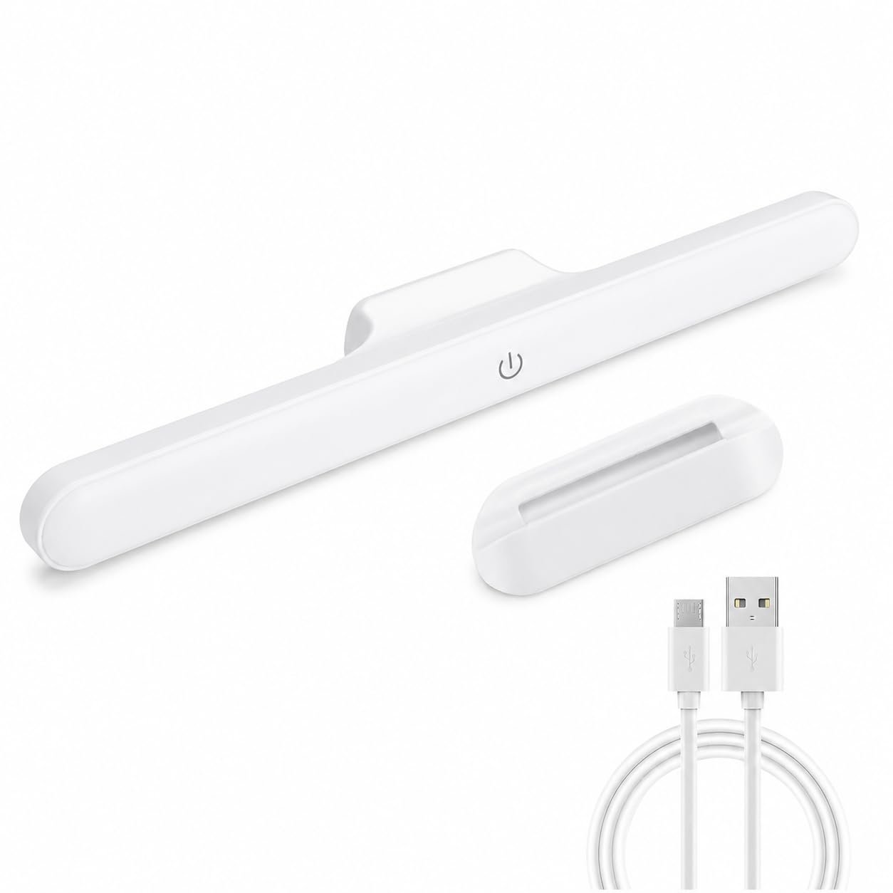 CERVELLO USB Rechargeable LED Light Bar, 30 cm Dimmable Lamp with Detachable Magnetic Base, Touch Operation and Light Modes for Makeup, Reading, Cabinets and Closets