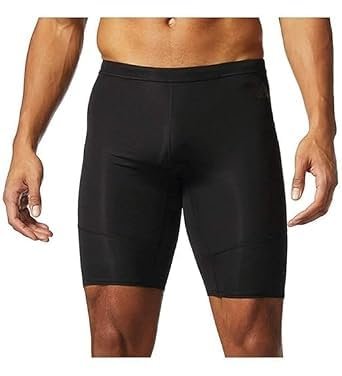 Active Shorts Tights for Men, 4-Way Lycra Atheletic Shorts, Running Black