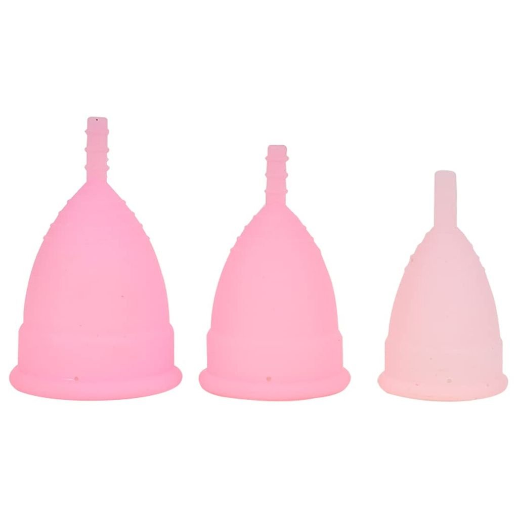 FAIRBIZPS Menstrual Cup Period Cup Reusable Ultra Soft & Flexible Medical Grade Menstrual Cup for Women (Medium)