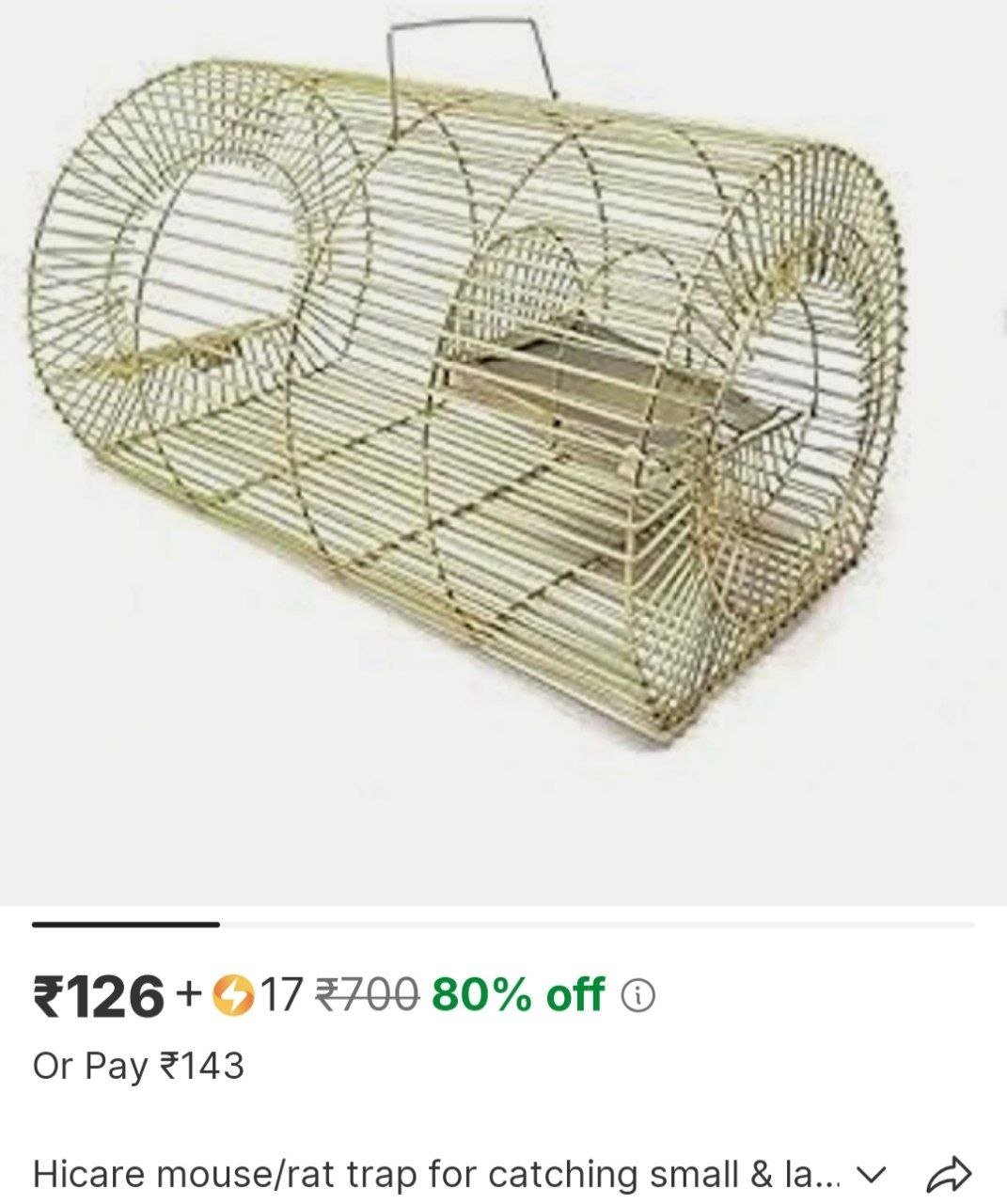 hicare mouse rat trap for catching small large size rats chuha pinjara iron cage rat cage rat tra ca