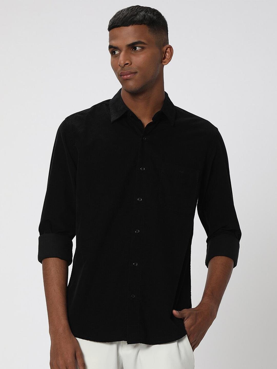 Buy Mufti Slim Fit Spread Collar Long Sleeve Casual Shirt -  - Apparel for Men
