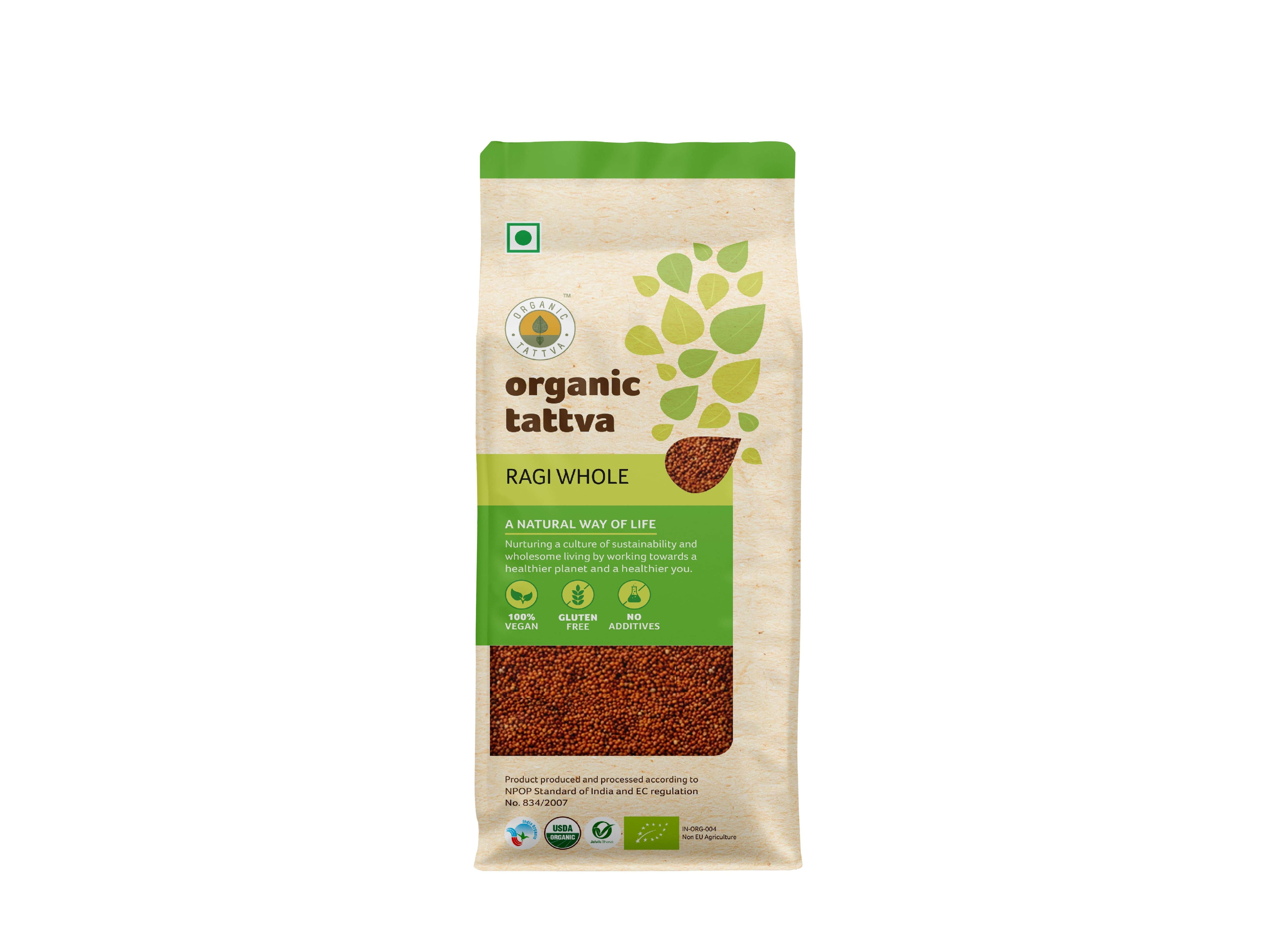 Organic Ragi Whole 500g
